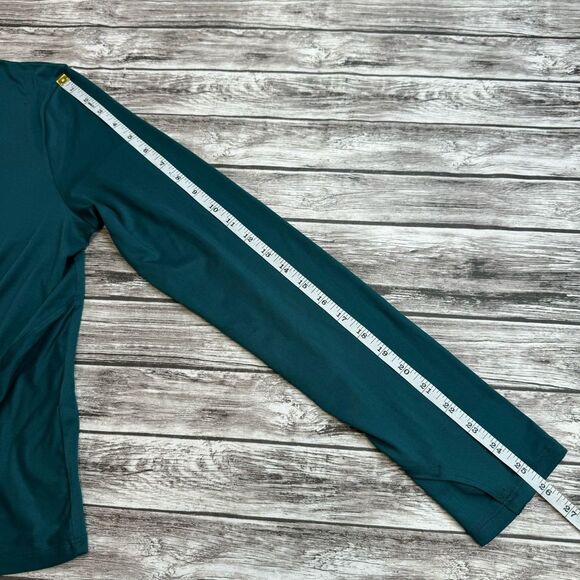 Zobha Women's Twist Front Long Sleeve Athletic Tee T Shirt Dark Teal L LG Large - Picture 13 of 13